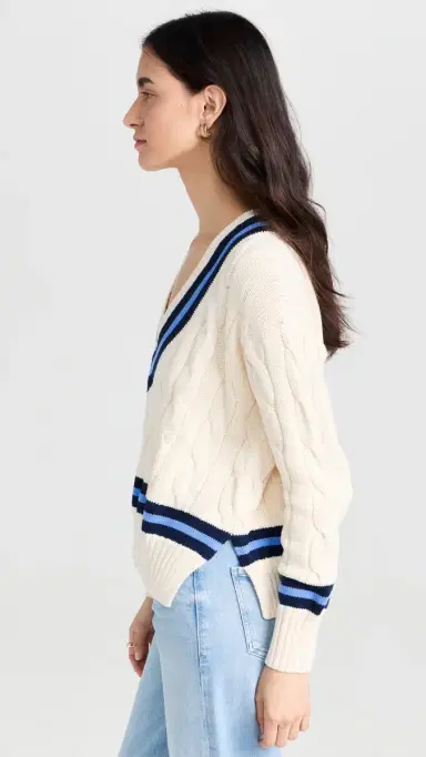Polo Ralph Lauren Cable Knit Cotton Cricket Sweater Cream | Thumbnail 4 Polo Ralph Lauren Cable Knit Cotton Cricket Sweater Cream | Thumbnail 4