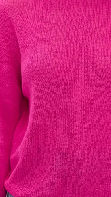 American Vintage Liucity Sweater Fuchsia Fluo | Thumbnail 6 American Vintage Liucity Sweater Fuchsia Fluo | Thumbnail 6