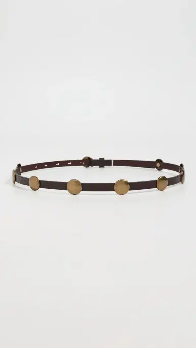 Madewell Skinny Studded Belt Cherry Wood S | Thumbnail 4 Madewell Skinny Studded Belt Cherry Wood S | Thumbnail 4