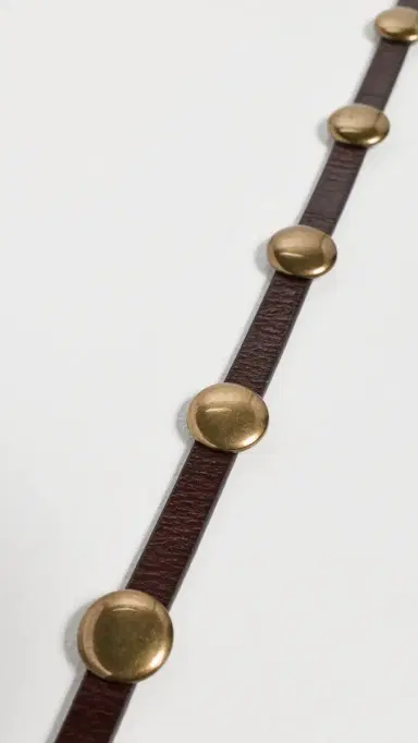 Madewell Skinny Studded Belt Cherry Wood S | Thumbnail 5 Madewell Skinny Studded Belt Cherry Wood S | Thumbnail 5
