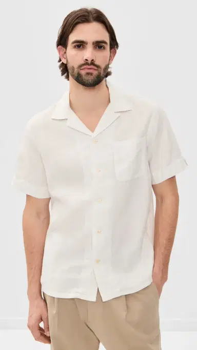 Polo Ralph Lauren Original Label Garment Dyed lubby Linen Shirt Deckwash White | Thumbnail 2 Polo Ralph Lauren Original Label Garment Dyed lubby Linen Shirt Deckwash White | Thumbnail 2