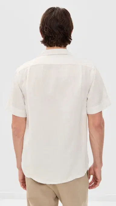 Polo Ralph Lauren Original Label Garment Dyed lubby Linen Shirt Deckwash White | Thumbnail 3 Polo Ralph Lauren Original Label Garment Dyed lubby Linen Shirt Deckwash White | Thumbnail 3