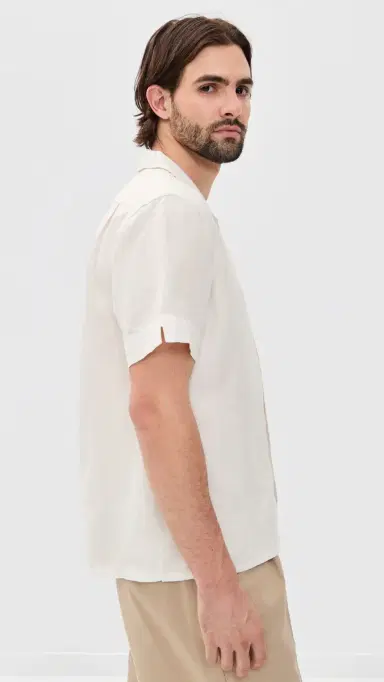 Polo Ralph Lauren Original Label Garment Dyed lubby Linen Shirt Deckwash White | Thumbnail 4 Polo Ralph Lauren Original Label Garment Dyed lubby Linen Shirt Deckwash White | Thumbnail 4