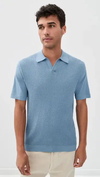 rag & bone Saxon Silk Blend Johnny Polo | Thumbnail 2 rag & bone Saxon Silk Blend Johnny Polo | Thumbnail 2