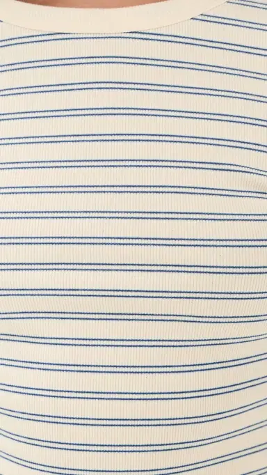 Askk NY Long Sleeve Ribbed Crewneck Double Stripe Blue | Thumbnail 6 Askk NY Long Sleeve Ribbed Crewneck Double Stripe Blue | Thumbnail 6