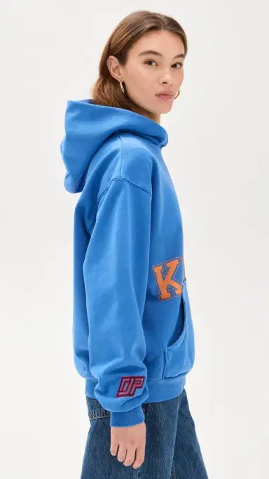 DANNIJOPRO NY Knicks Team Crew Hoodie Blue Pigment Dyed | Thumbnail 4 DANNIJOPRO NY Knicks Team Crew Hoodie Blue Pigment Dyed | Thumbnail 4