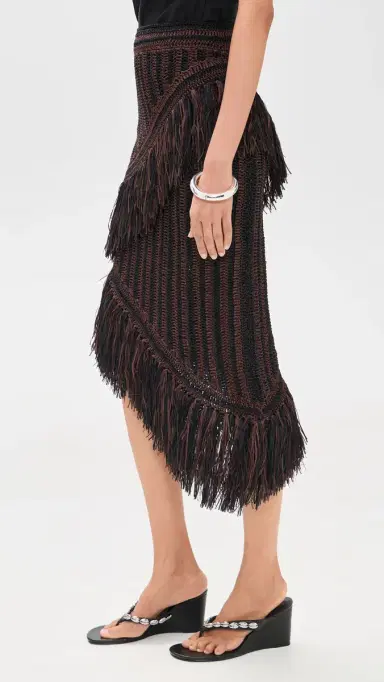 SIMONMILLER Beja Midi Skirt Choco Brown/Black Combo | Thumbnail 4 SIMONMILLER Beja Midi Skirt Choco Brown/Black Combo | Thumbnail 4