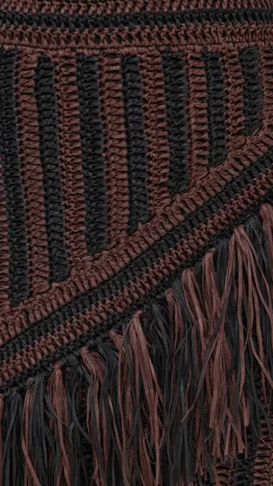 SIMONMILLER Beja Midi Skirt Choco Brown/Black Combo | Thumbnail 6 SIMONMILLER Beja Midi Skirt Choco Brown/Black Combo | Thumbnail 6