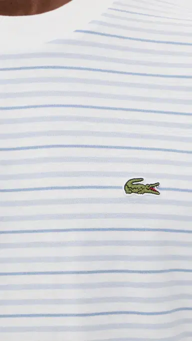 Lacoste Striped Tee Phoenix Blue/Flour | Thumbnail 6 Lacoste Striped Tee Phoenix Blue/Flour | Thumbnail 6
