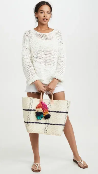 MIKOH Mehetia Long Sleeve Knit Bone | Thumbnail 5 MIKOH Mehetia Long Sleeve Knit Bone | Thumbnail 5