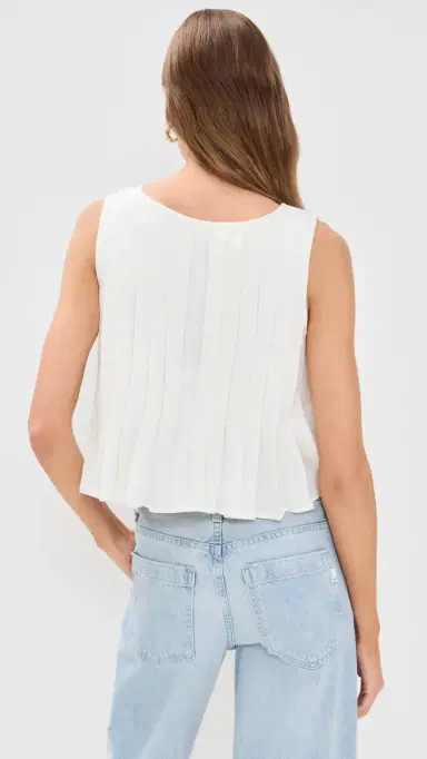 VRG GRL Valeria Linen Top White White | Thumbnail 3 VRG GRL Valeria Linen Top White White | Thumbnail 3