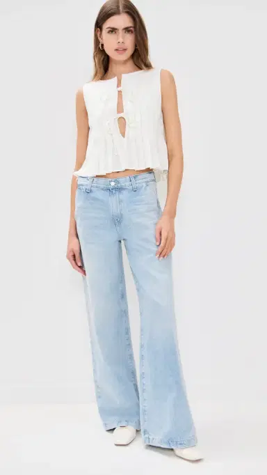 VRG GRL Valeria Linen Top White White | Thumbnail 5 VRG GRL Valeria Linen Top White White | Thumbnail 5