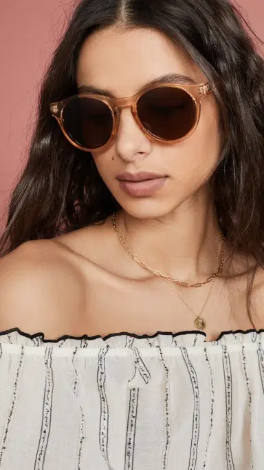 Le Specs Hey Macarena Polarized Sunglasses Blonde/Brown Mono One Size | Thumbnail 3 Le Specs Hey Macarena Polarized Sunglasses Blonde/Brown Mono One Size | Thumbnail 3