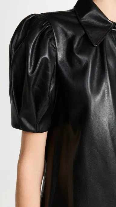 Alice + Olivia Jem Vegan Leather Dress Black M | Thumbnail 6 Alice + Olivia Jem Vegan Leather Dress Black M | Thumbnail 6