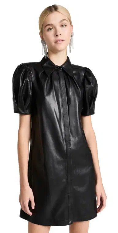 Alice + Olivia Jem Vegan Leather Dress Black M | Thumbnail 1 Alice + Olivia Jem Vegan Leather Dress Black M | Thumbnail 1