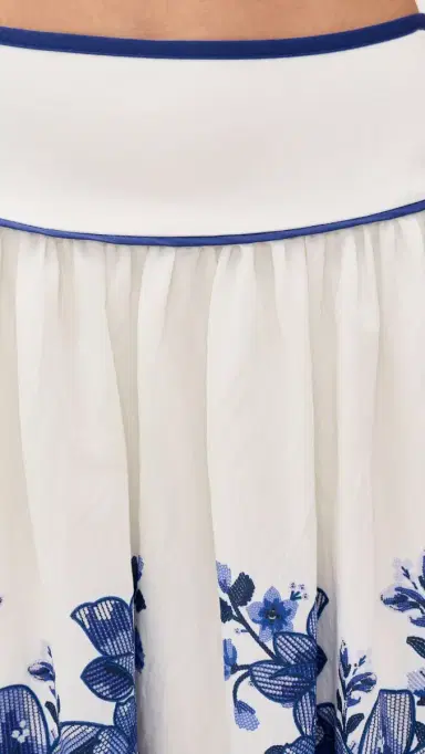 Moon River Floral Midi kirt Off White Multi | Thumbnail 6 Moon River Floral Midi kirt Off White Multi | Thumbnail 6