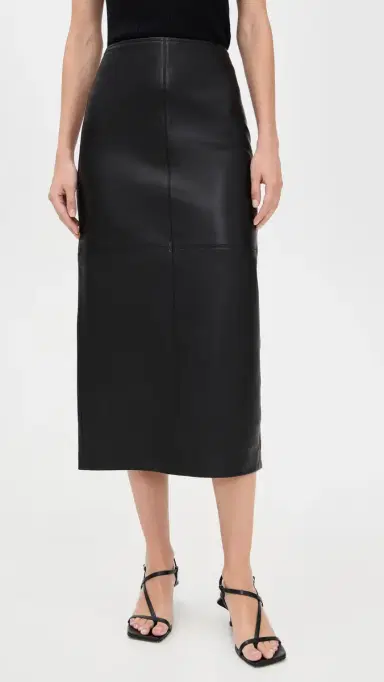A.L.C. A. L.C. Marta Leather Skirt Black 4 | Thumbnail 2 A.L.C. A. L.C. Marta Leather Skirt Black 4 | Thumbnail 2