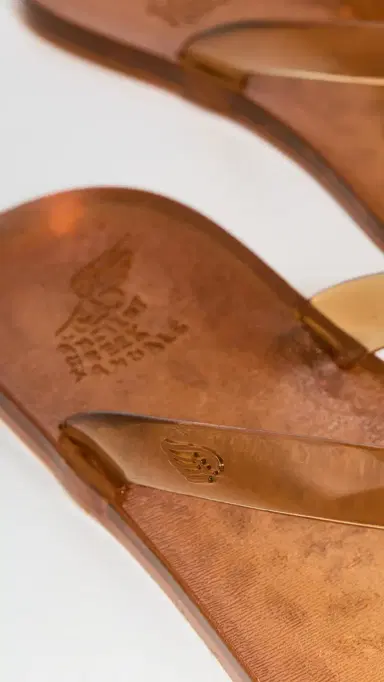 Ancient Greek Sandals Jelly Flip Flops Caramel 41 | Thumbnail 5 Ancient Greek Sandals Jelly Flip Flops Caramel 41 | Thumbnail 5