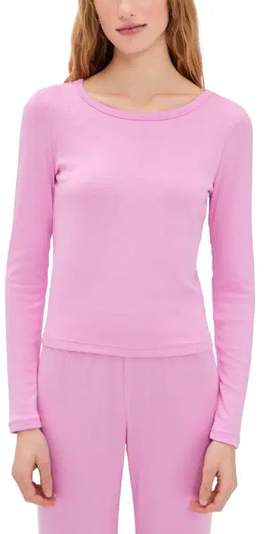 Z Supply Maison Pointelle Top Pink Crush | Thumbnail 1 Z Supply Maison Pointelle Top Pink Crush | Thumbnail 1