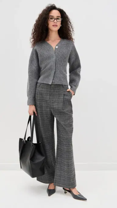 LE BOP ira Stitched Cardigan Charcoal | Thumbnail 5 LE BOP ira Stitched Cardigan Charcoal | Thumbnail 5