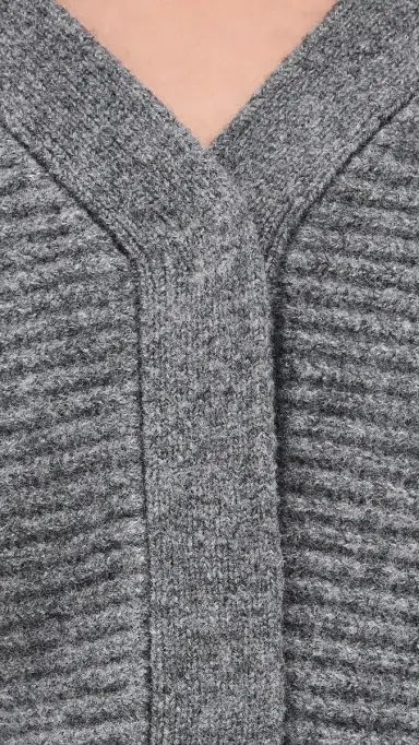 LE BOP ira Stitched Cardigan Charcoal | Thumbnail 6 LE BOP ira Stitched Cardigan Charcoal | Thumbnail 6