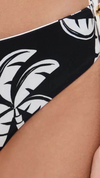 FARM Rio Graphic Palms Low Double Bikini Bottoms Graphic Palms Black | Thumbnail 6 FARM Rio Graphic Palms Low Double Bikini Bottoms Graphic Palms Black | Thumbnail 6