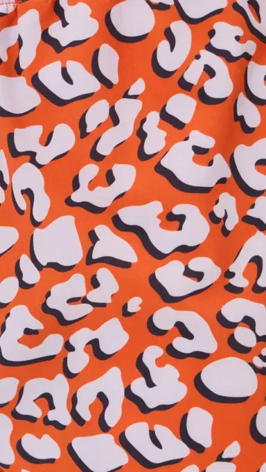 Dur Doux Abstract Swim Trunks 7 White/Orange | Thumbnail 6 Dur Doux Abstract Swim Trunks 7 White/Orange | Thumbnail 6