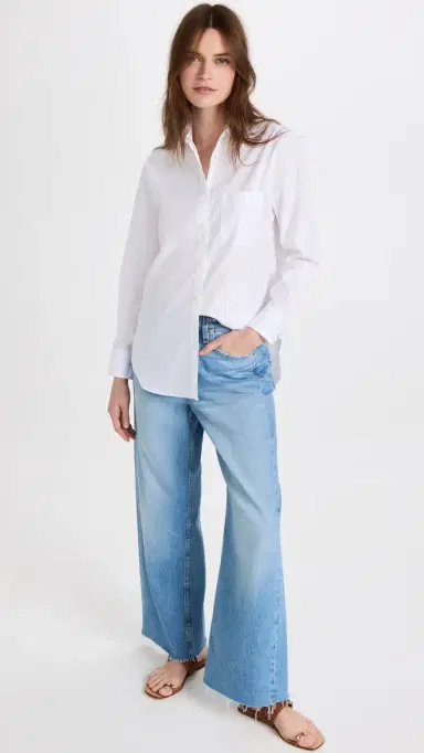 rag & bone ICON Maxine Button Down Shirt White L | Thumbnail 5 rag & bone ICON Maxine Button Down Shirt White L | Thumbnail 5