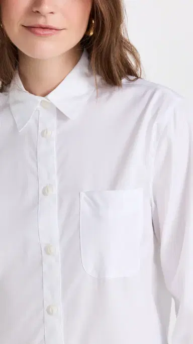 rag & bone ICON Maxine Button Down Shirt White L | Thumbnail 6 rag & bone ICON Maxine Button Down Shirt White L | Thumbnail 6