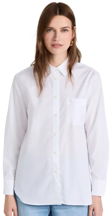 rag & bone ICON Maxine Button Down Shirt White L | Thumbnail 1 rag & bone ICON Maxine Button Down Shirt White L | Thumbnail 1