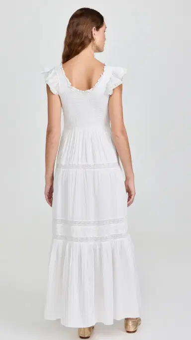 LoveShackFancy Chessie Dress True White S | Thumbnail 3 LoveShackFancy Chessie Dress True White S | Thumbnail 3