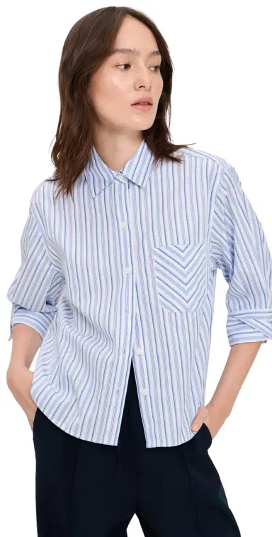 rag & bone Lucia Stripe Poplin Shirt Bbybs | Thumbnail 1 rag & bone Lucia Stripe Poplin Shirt Bbybs | Thumbnail 1