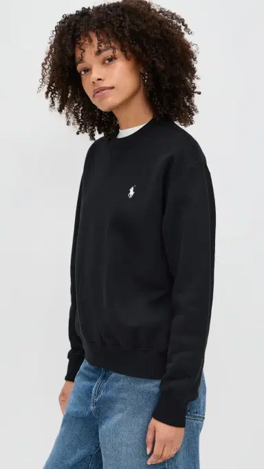 Polo Ralph Lauren Crew Neck Sweatshirt Polo Black | Thumbnail 4 Polo Ralph Lauren Crew Neck Sweatshirt Polo Black | Thumbnail 4