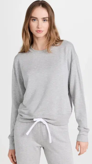 Splits59 Sonja Fleece Sweatshirt Heather Grey | Thumbnail 2 Splits59 Sonja Fleece Sweatshirt Heather Grey | Thumbnail 2