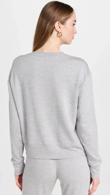 Splits59 Sonja Fleece Sweatshirt Heather Grey | Thumbnail 3 Splits59 Sonja Fleece Sweatshirt Heather Grey | Thumbnail 3
