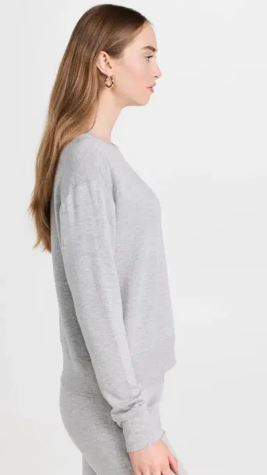 Splits59 Sonja Fleece Sweatshirt Heather Grey | Thumbnail 4 Splits59 Sonja Fleece Sweatshirt Heather Grey | Thumbnail 4
