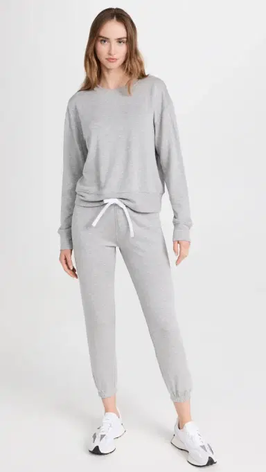 Splits59 Sonja Fleece Sweatshirt Heather Grey | Thumbnail 5 Splits59 Sonja Fleece Sweatshirt Heather Grey | Thumbnail 5