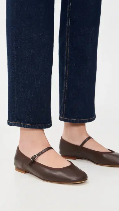 Mansur Gavriel Dance Mary Janes Chocolate | Thumbnail 3 Mansur Gavriel Dance Mary Janes Chocolate | Thumbnail 3
