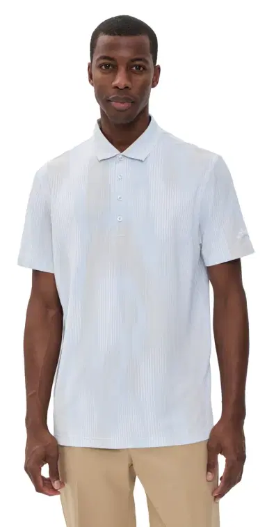 Adidas Golf Ultimate365 Tour Cool Feel Print Polo Shirt Crystal ky | Thumbnail 1 Adidas Golf Ultimate365 Tour Cool Feel Print Polo Shirt Crystal ky | Thumbnail 1
