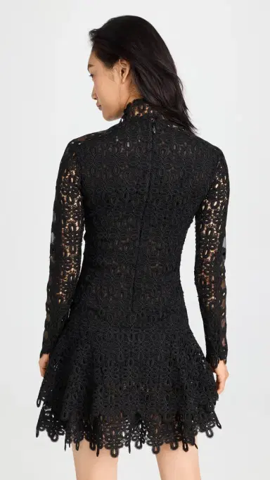SIMKHAI Joy Lace Mini Dress Black | Thumbnail 3 SIMKHAI Joy Lace Mini Dress Black | Thumbnail 3