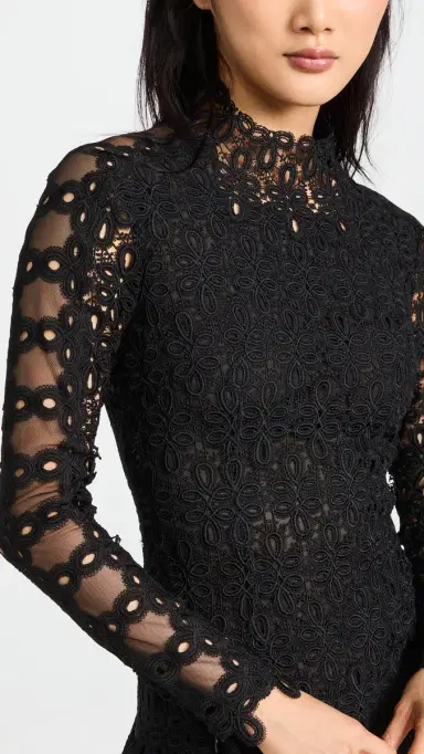 SIMKHAI Joy Lace Mini Dress Black | Thumbnail 6 SIMKHAI Joy Lace Mini Dress Black | Thumbnail 6