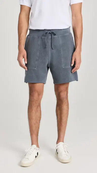 Save Khaki Twillback Terry Utility weat Shorts 7 Navy | Thumbnail 2 Save Khaki Twillback Terry Utility weat Shorts 7 Navy | Thumbnail 2
