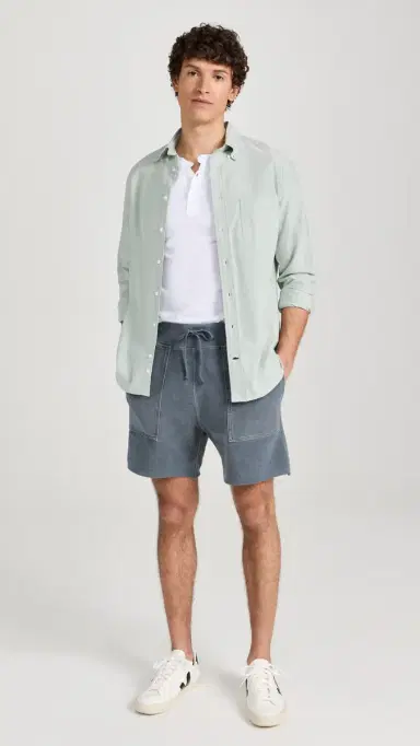Save Khaki Twillback Terry Utility weat Shorts 7 Navy | Thumbnail 5 Save Khaki Twillback Terry Utility weat Shorts 7 Navy | Thumbnail 5