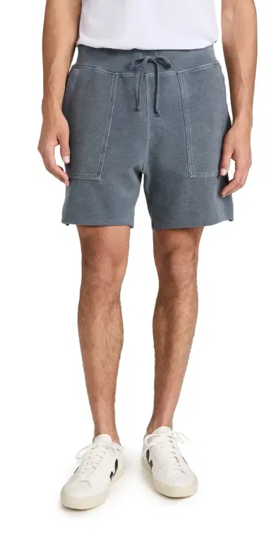 Save Khaki Twillback Terry Utility weat Shorts 7 Navy | Thumbnail 1 Save Khaki Twillback Terry Utility weat Shorts 7 Navy | Thumbnail 1