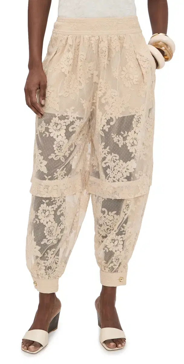 Luna Lace Balloon Pants Cream Luna Lace Balloon Pants Cream
