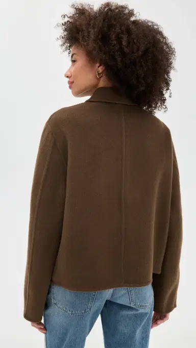 Vince Cash Wool hort Jacket Hazelnut | Thumbnail 3 Vince Cash Wool hort Jacket Hazelnut | Thumbnail 3
