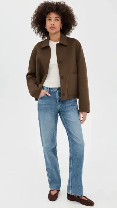 Vince Cash Wool hort Jacket Hazelnut | Thumbnail 5 Vince Cash Wool hort Jacket Hazelnut | Thumbnail 5