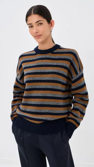 Daughter & Balla Slouch Crewneck Sweater Navy/Vicuna/Derby Grey | Thumbnail 2 Daughter & Balla Slouch Crewneck Sweater Navy/Vicuna/Derby Grey | Thumbnail 2