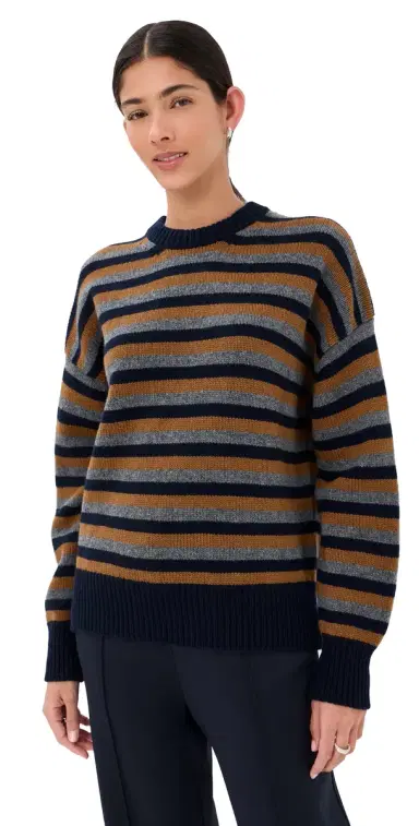 Daughter & Balla Slouch Crewneck Sweater Navy/Vicuna/Derby Grey | Thumbnail 1 Daughter & Balla Slouch Crewneck Sweater Navy/Vicuna/Derby Grey | Thumbnail 1