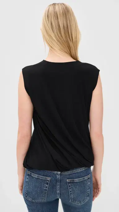 Norma Kamali leeveless Twist Top Black | Thumbnail 3 Norma Kamali leeveless Twist Top Black | Thumbnail 3